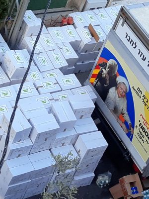 נמשך "מרתון" אריזת חבילות המזון לחג הפסח לניצולי שואה ולנזקקים !